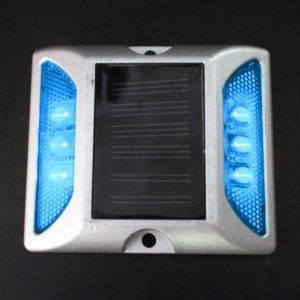 Solar Powered Double Sided Lens Reflector Road Stud Light with Shank Raised Roadway Edge Markers