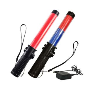 AB-293-RE Rechargeable Red and Blue LED Traffic Wand
